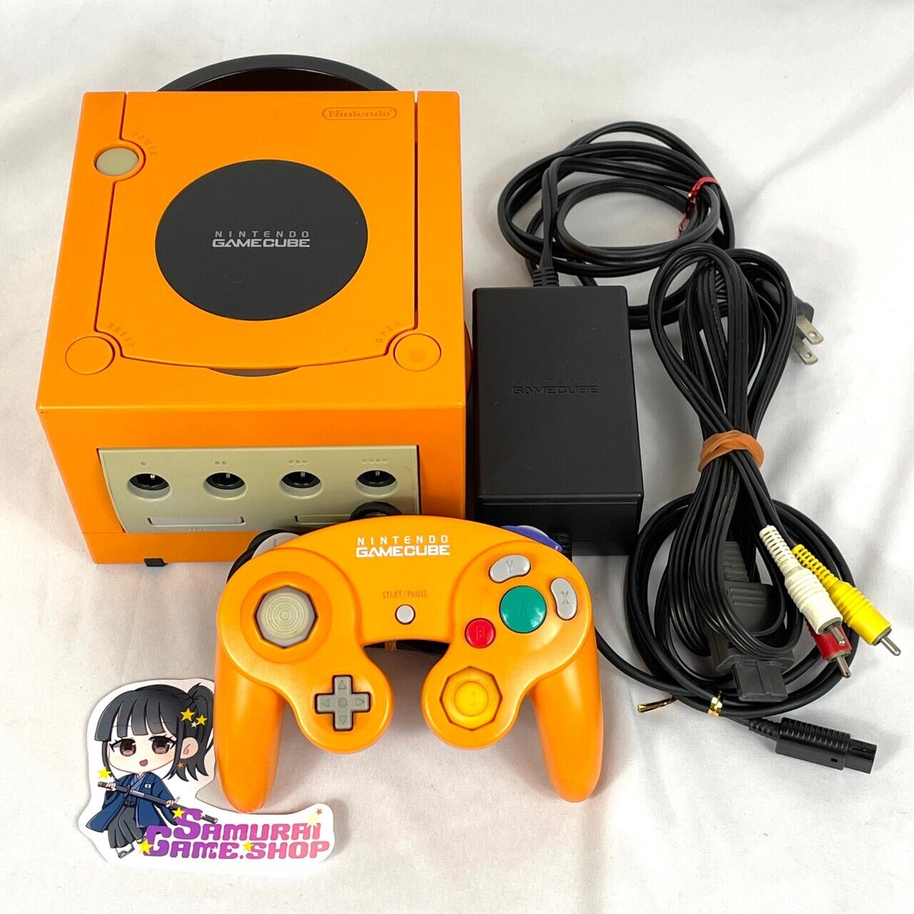 Nintendo GameCube Console with Choice OEM Controller Cable Japanese Language ver