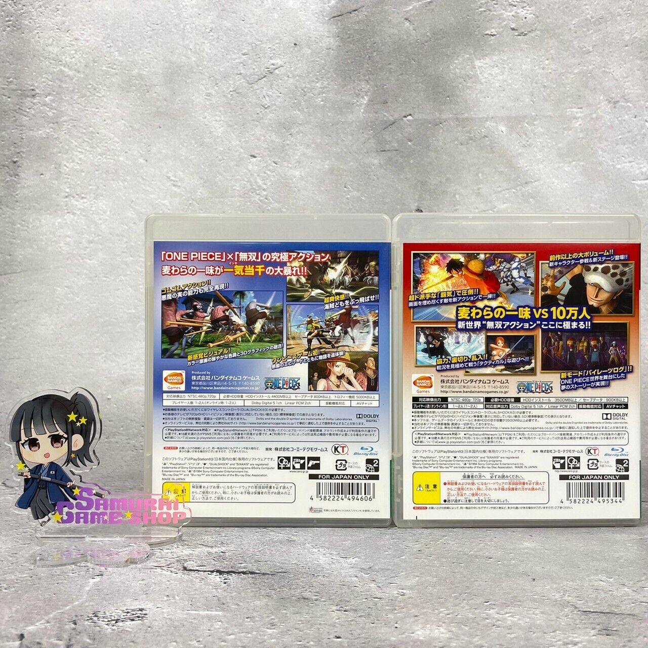 PS3 One Piece Pirate Warriors 1 &2 &3 Japanese Edition Tested Sony Playstation 3