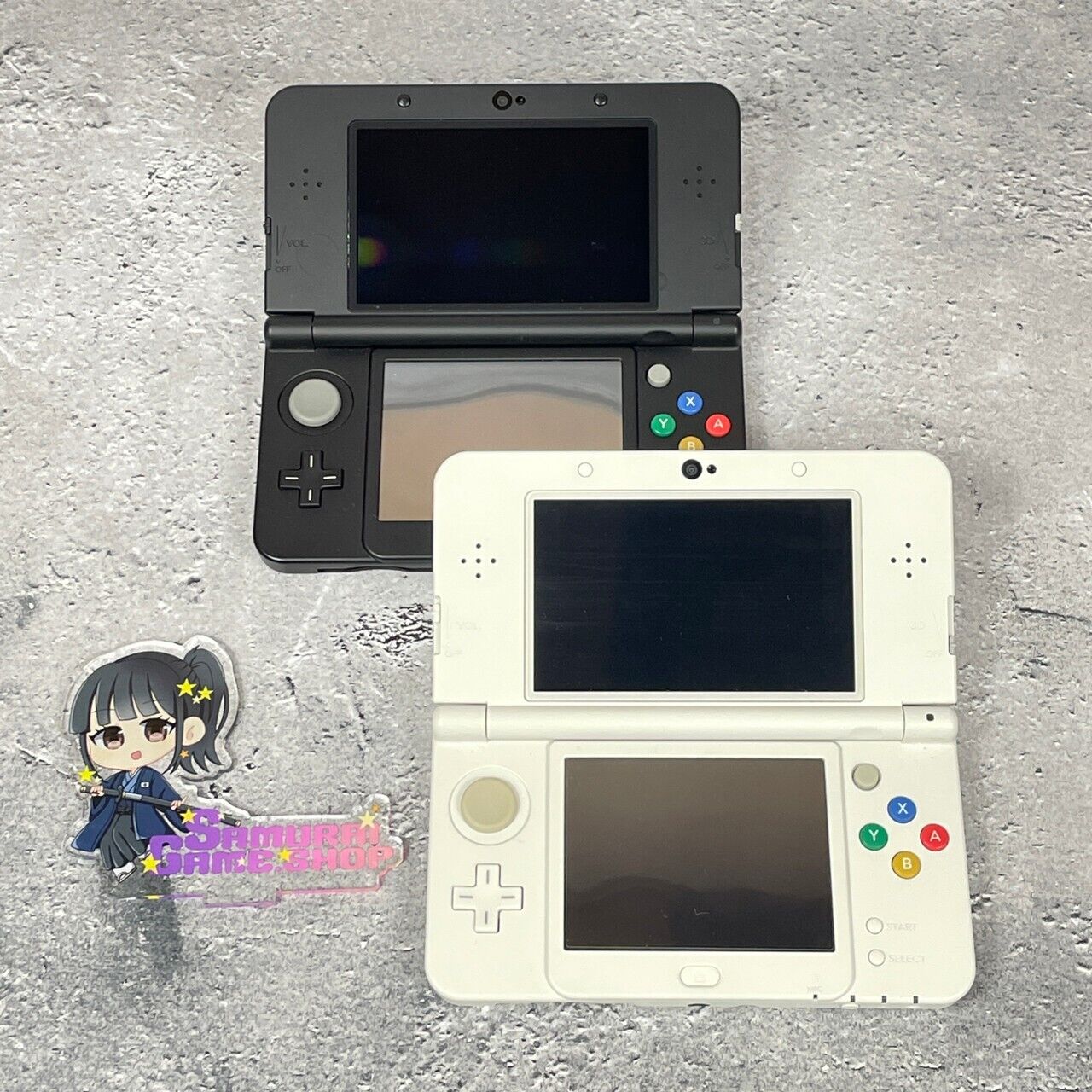 Nintendo new 3DS Console Only Black or White Used Good Japanese Language Edition