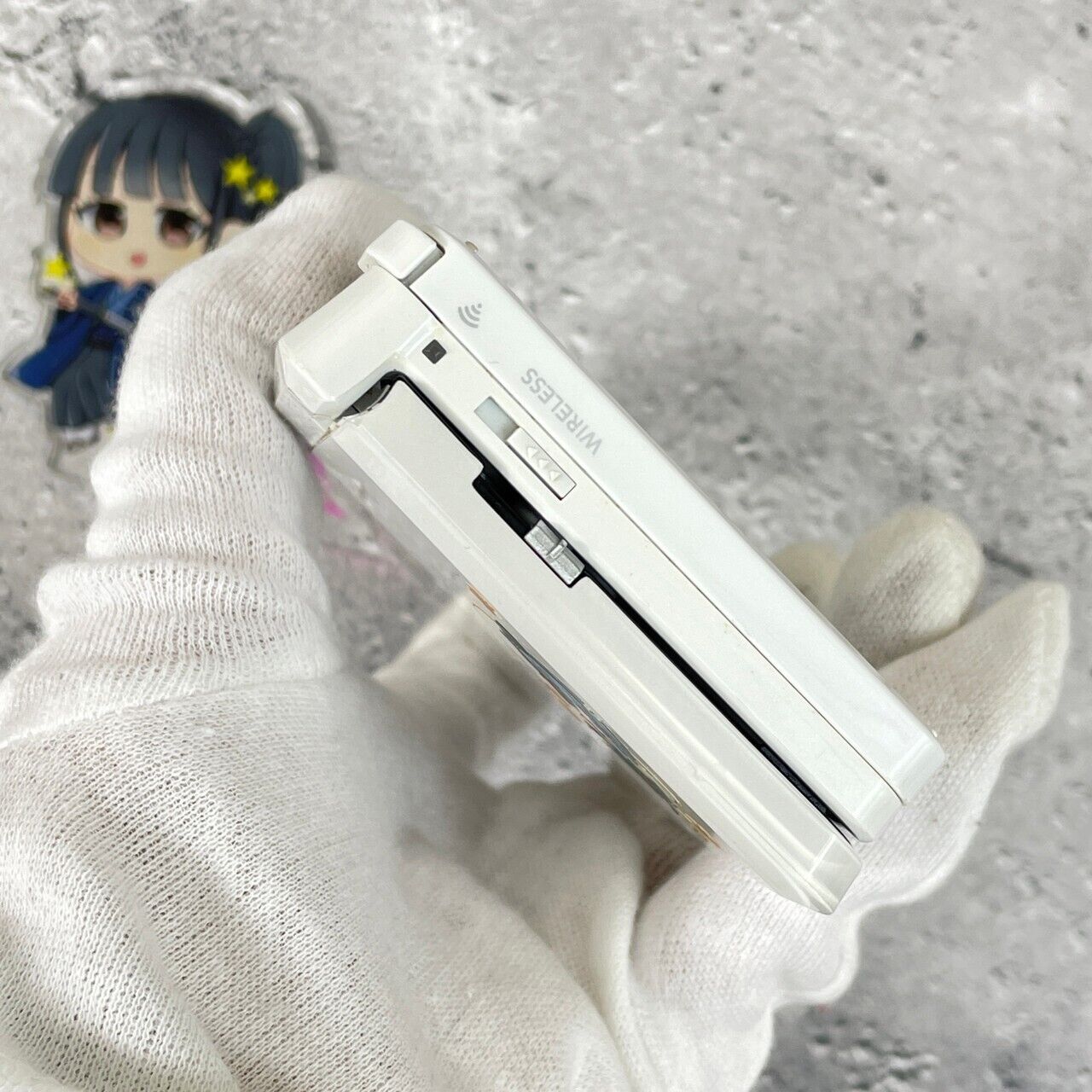 Nintendo 3DS Console Only Ice White Japanese Language Toho Project Youmu Sticker