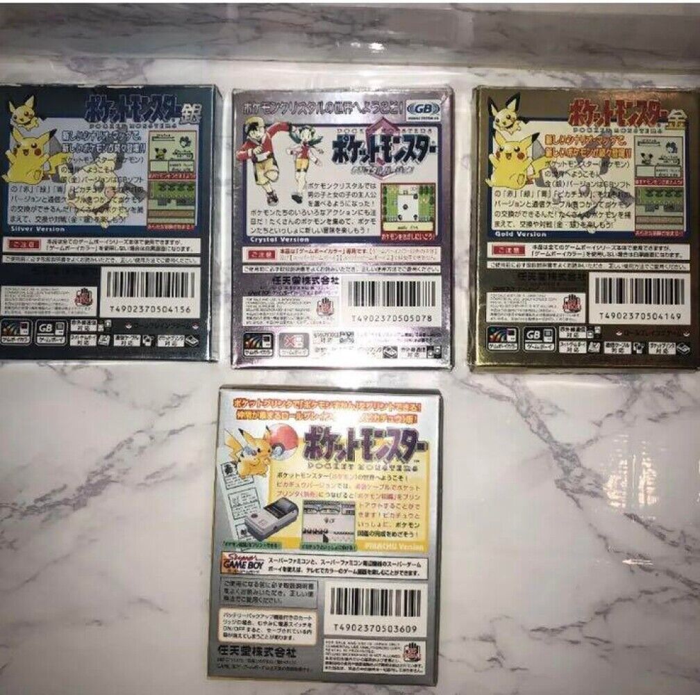 Nintendo Gameboy Color Console Pokemon Center 3rd Anniversary Edition & 7 Games