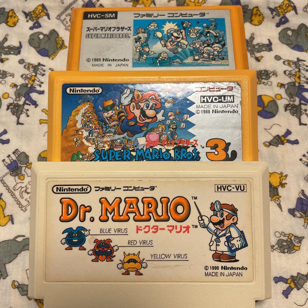 Nintendo Famicom Super Mario Bross 3 Dr. Mario lot set Family Computer Japanese