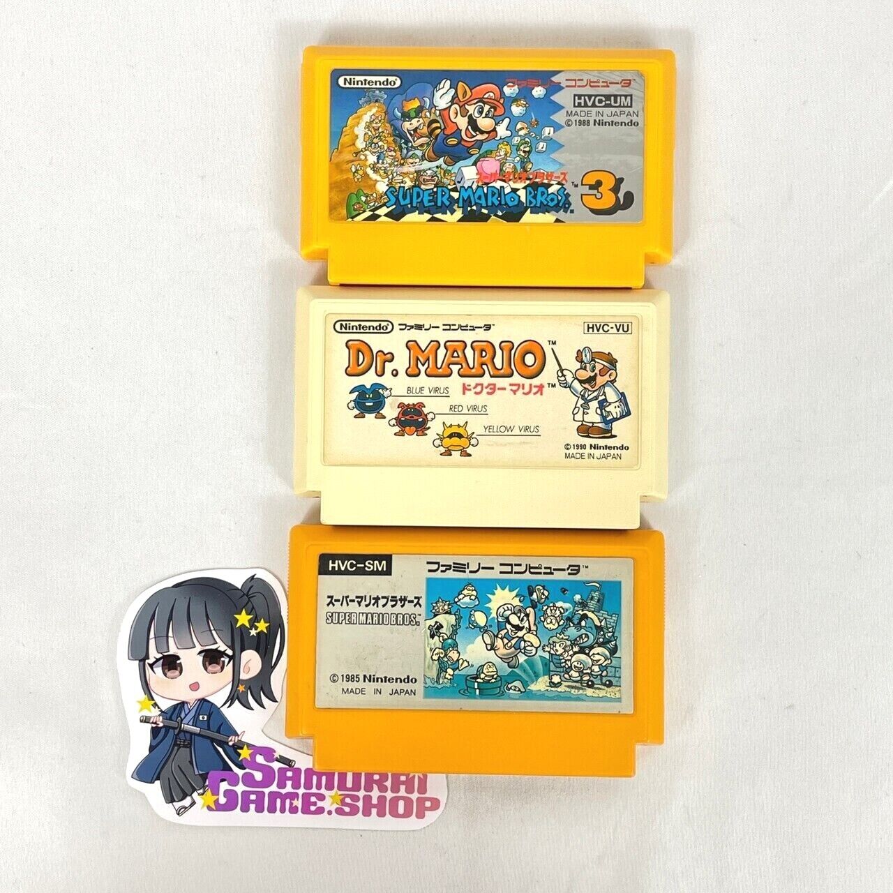 Nintendo Famicom Super Mario Bross 3 Dr. Mario lot set Family Computer Japanese