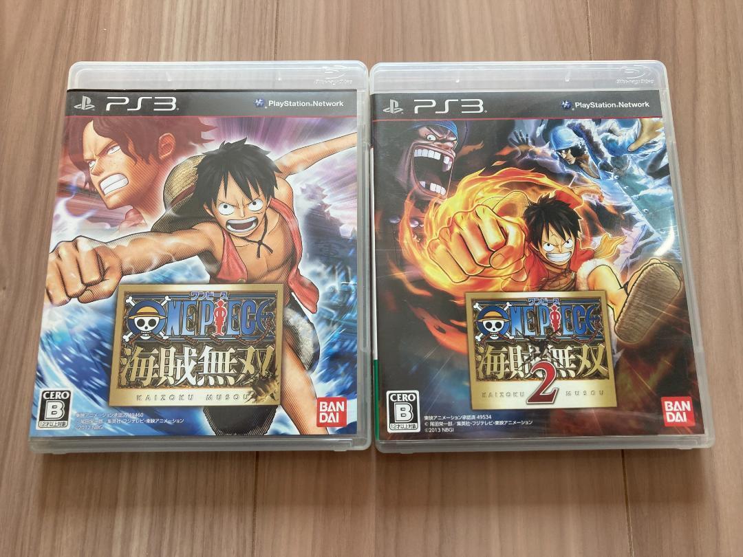 PS3 One Piece Pirate Warriors 1 &2 &3 Japanese Edition Tested Sony Playstation 3