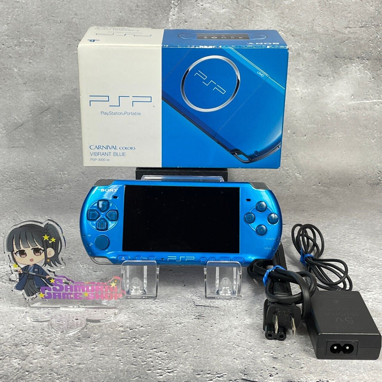 PSP 3000 SONY Playstation Portable Console Accessory Complete Box set Used Japan