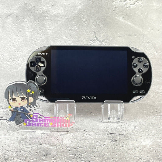 PS Vita PCH-1100 Crystal Black 3G/Wi-Fi Model Console ONLY Sony PlayStation Good