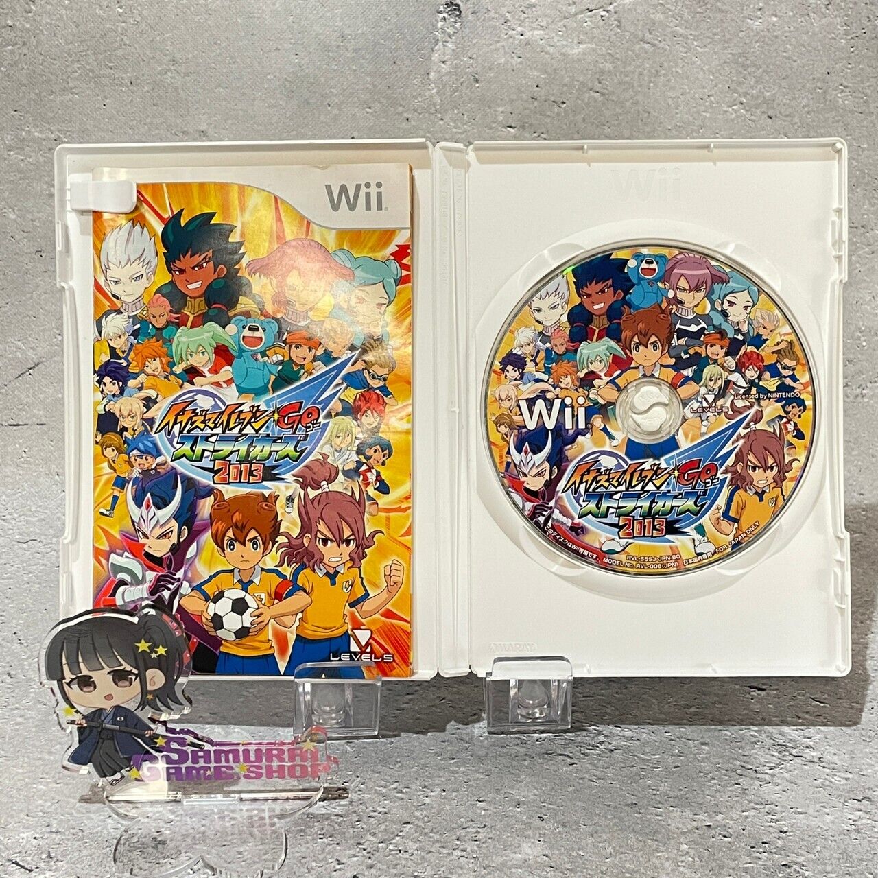 Wii Inazuma Eleven Go Strikers 2013 Nintendo Japanese Edition Working tested OK