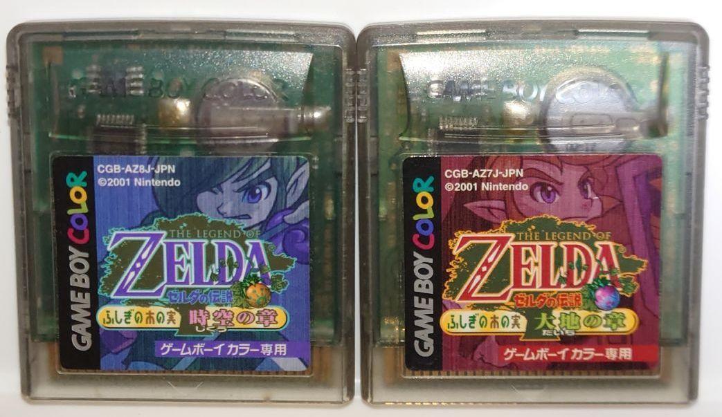 Legend of Zelda Oracle of Ages & Oracle of Seasons Nintendo Gameboy Color GBC JP